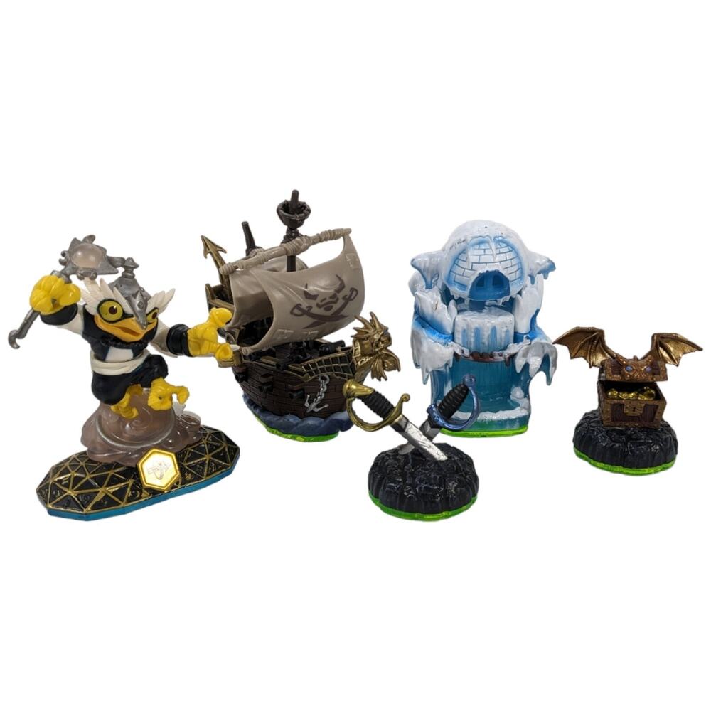 Skylanders Figures Activision Toys Hoot Loop Pirate Seas Magic Chest Swords Ice